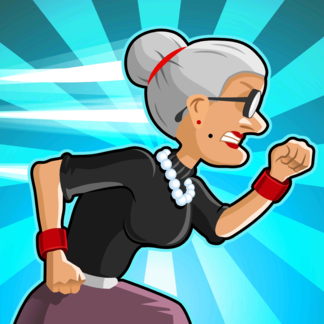 愤怒的老奶奶玩酷跑无限金币无限钻石