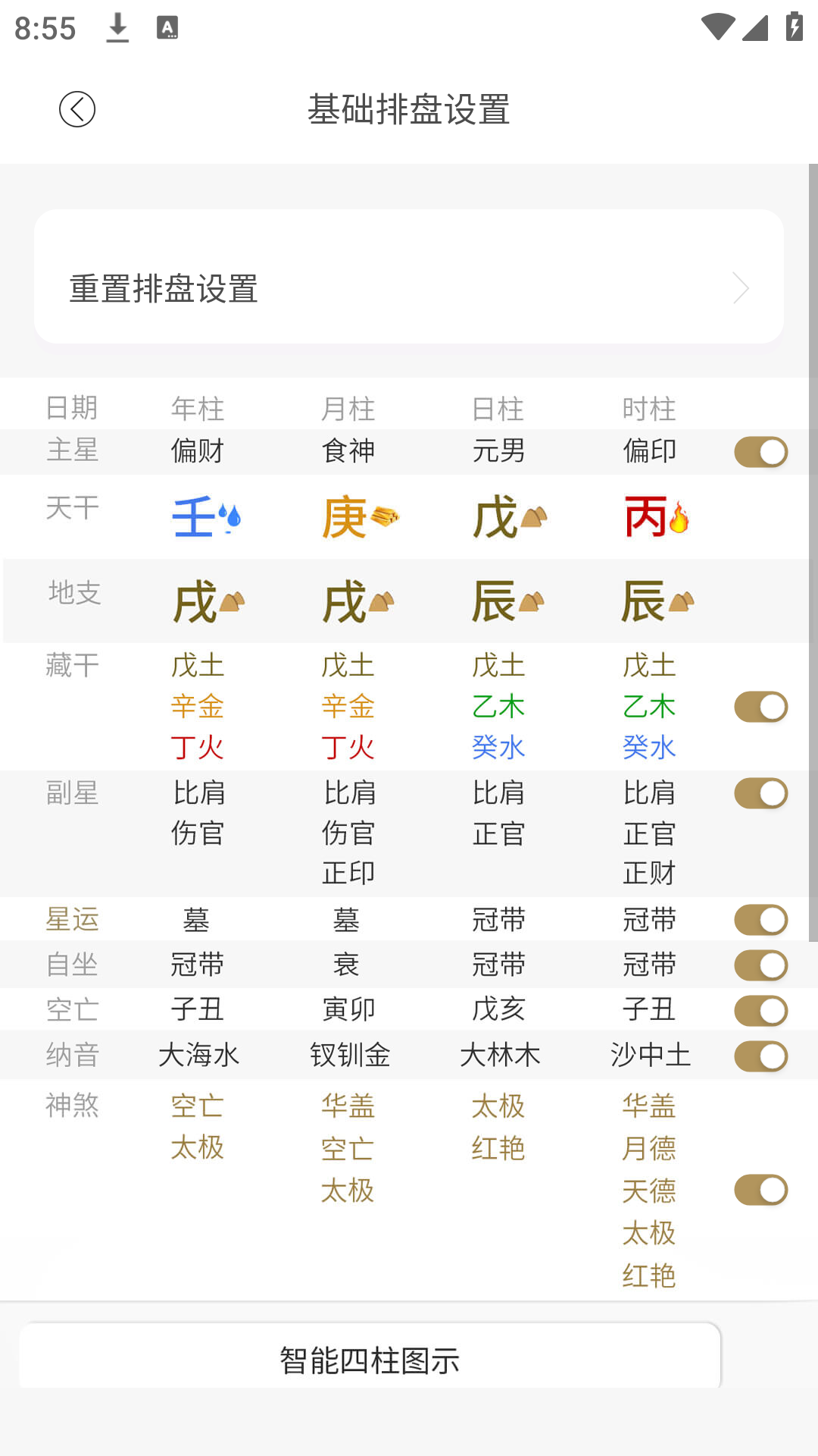 问真八字海外版免费排盘算命软件